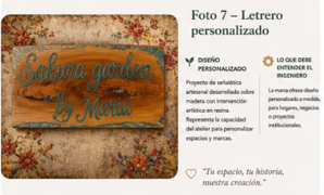 Letrero personalizado